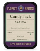 Florist Farms - Candy Jack - 39% THC - Live Resin Infused -5pk - 1/2g - Pre- Rolls