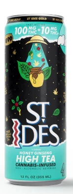 ST IDES - ST IDES - Drink - Honey Ginseng High Tea - THC:THCv - 12OZ - 100MG Main Image