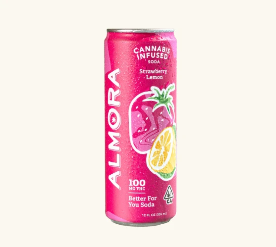 ALMORA FARMS - Almora - Drink - Strawberry Lemon Soda - 100mg - Main Image