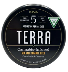 Terra Bites - Terra-Sea Salt Caramel-Coated Milk Chocolate Bites-100mg