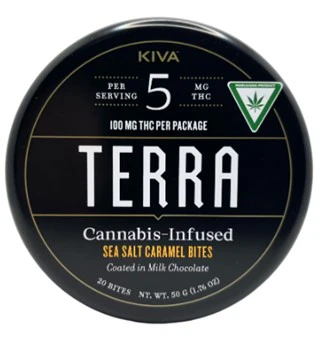 Terra Bites - Terra-Sea Salt Caramel-Coated Milk Chocolate Bites-100mg Main Image
