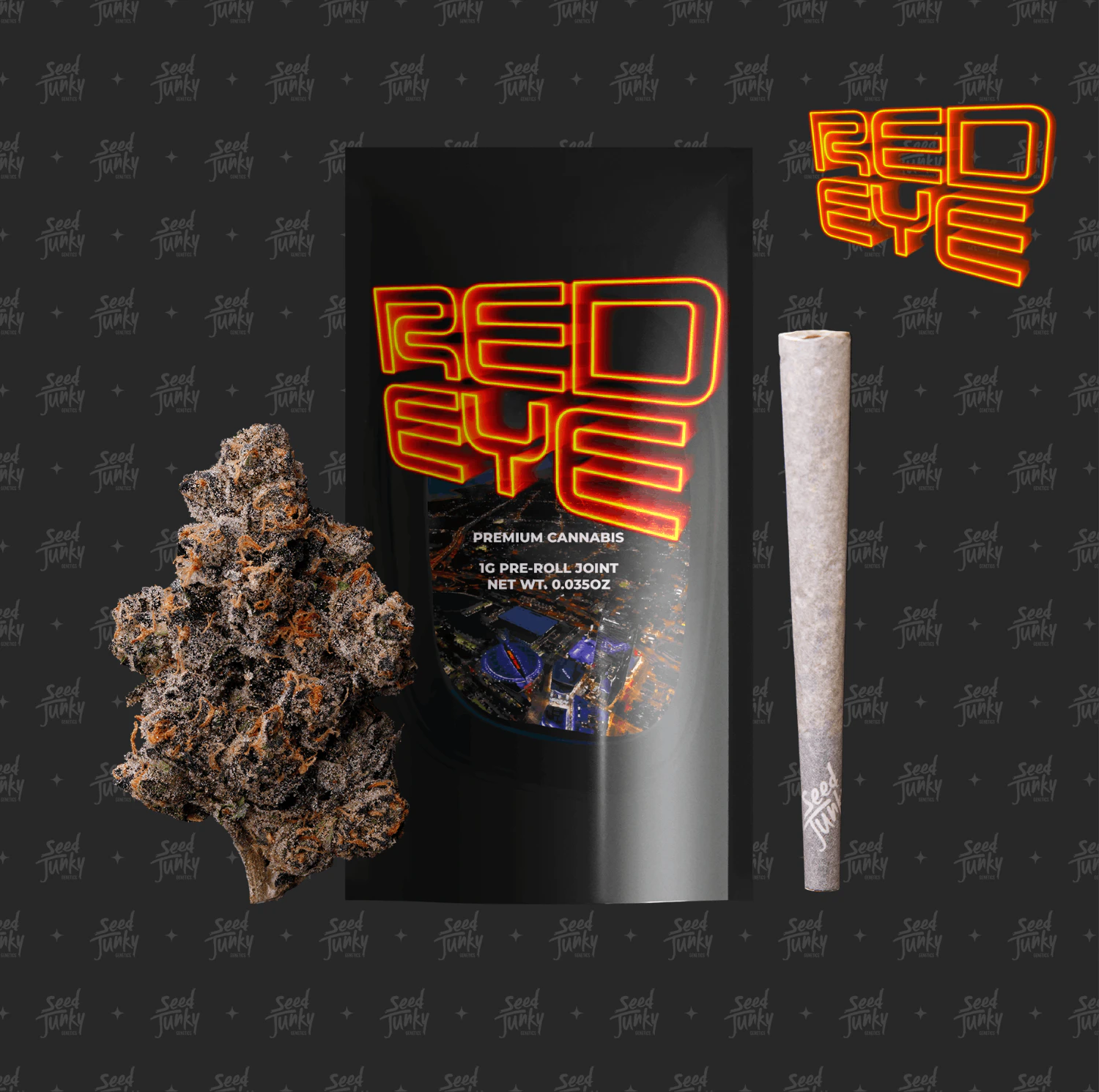 Seed Junky Genetics Michigan - Seed Junky Genetics - 1g Preroll - Red Eye Main Image
