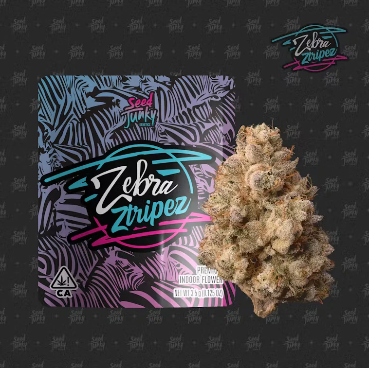 Seed Junky Genetics - Seed Junky Genetics - 3.5g - Zebra Ztripez Main Image