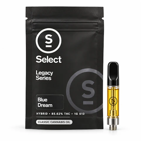 Select - Blue Dream – Hybrid – 85.62% THC | 1g Legacy Series 510 Cartridge | Select -uuu9 back