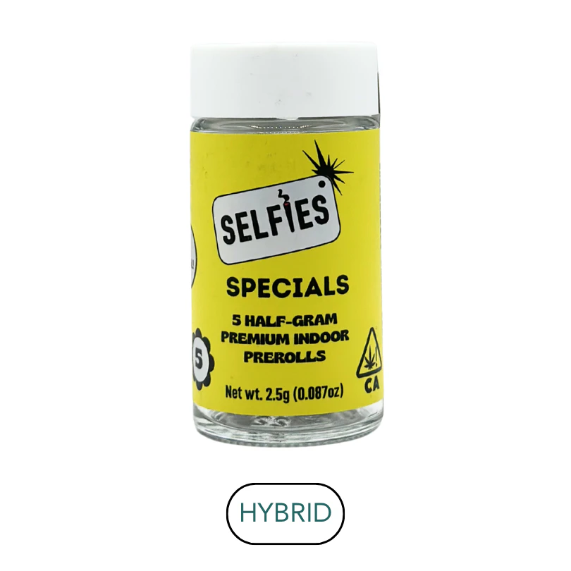 SELFiES - Selfies - Specials - Hybrid - Preroll Pack - 5pk - 2.5g Main Image