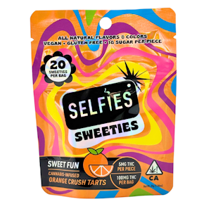 Selfies - Selfies - Selfies Sweets Tarts - Sweet Fun - Orange Crush - Edibles - 20pk - 100mg