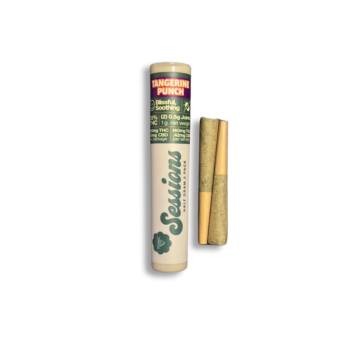 Sessions - Sessions - Tangerine Punch - .5g 2pk - 28% THC - Pre - Roll Main Image