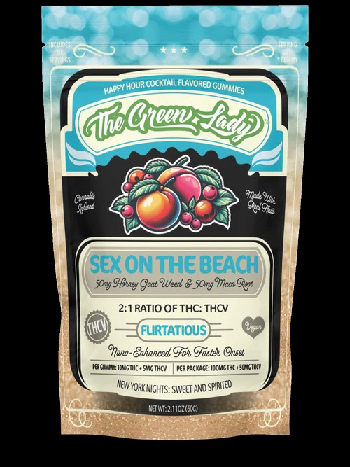 The Green Lady - The Green Lady - Sex on the Beach - Gummy - 10 x 10mg Main Image