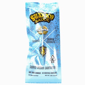 SHAMAN EXTRACTS - Clarkies Crush 1g Cured Resin Cart - Shaman Extracts x Clarkies
