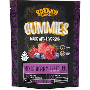 SHAMAN EXTRACTS - Mixed Berry Blast 100mg 10 Pack Live Resin Gummies - Shaman Extracts