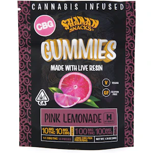 Shaman Extracts - Pink Lemonade 1:1 THC:CBG 200mg 10Pk Live Resin Gummies - Shaman Extracts