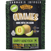 Simply Honeydew 2:1 CBD:THC 150mg 10 Pack Gummies - Shaman Extracts