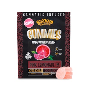 SHAMAN EXTRACTS - Shaman Snacks - 100mg 1:1 CBD:THC Gummies - Pink Lemonade