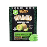 Shaman Snacks - 100mg 2:1 CBD:THC Gummies - Simply Honeydew