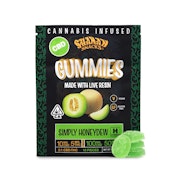 Shaman Snacks - 100mg 2:1CBD:THC Gummies - Simply Honeydew
