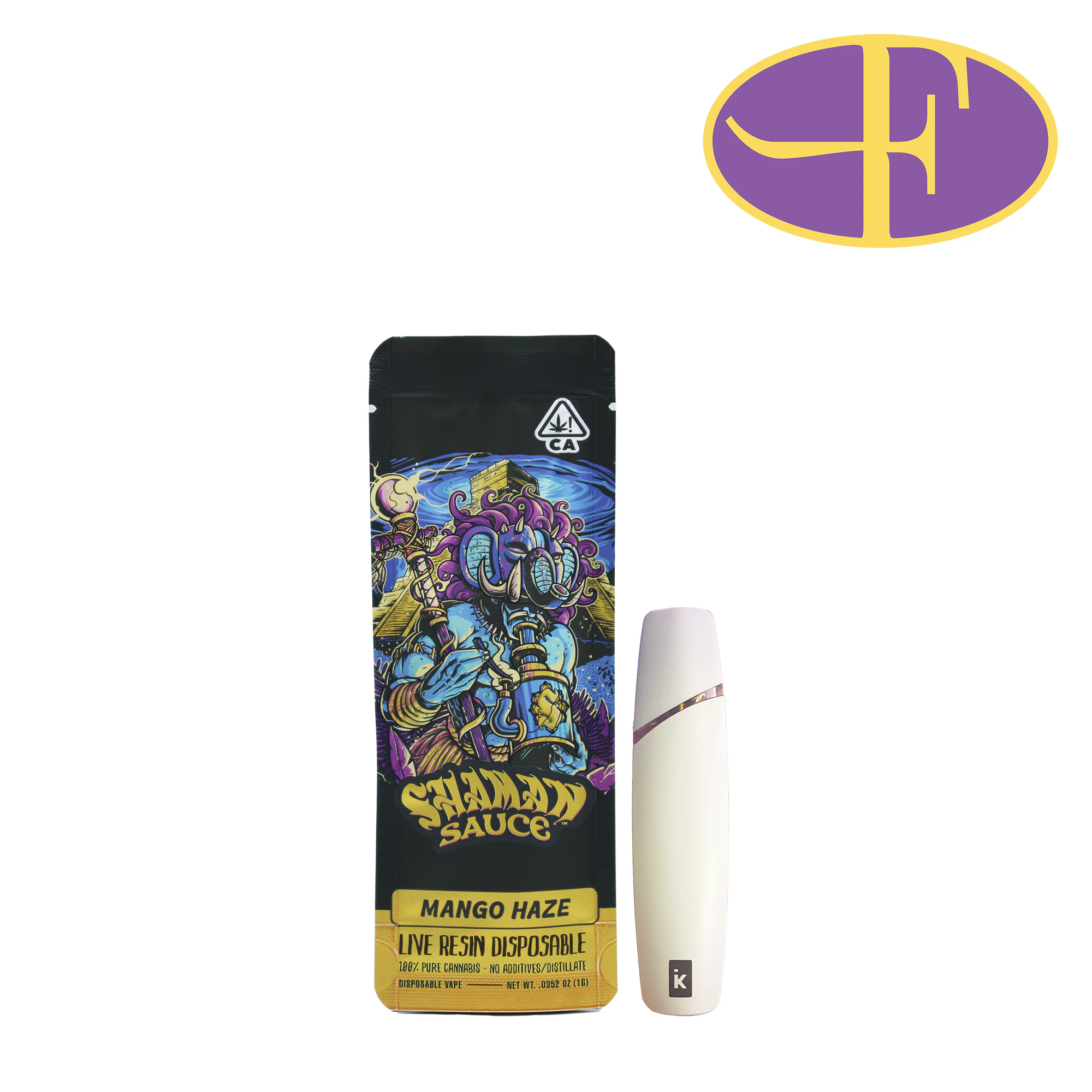 Shaman - Mango Haze Live Resin Disposable Main Image