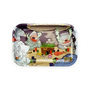 LA King - Medium Metal Rolling Tray Shark Party