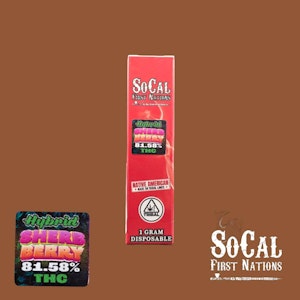 SoCal First Nations - So Cal 1g Disposable- Sherbberry 