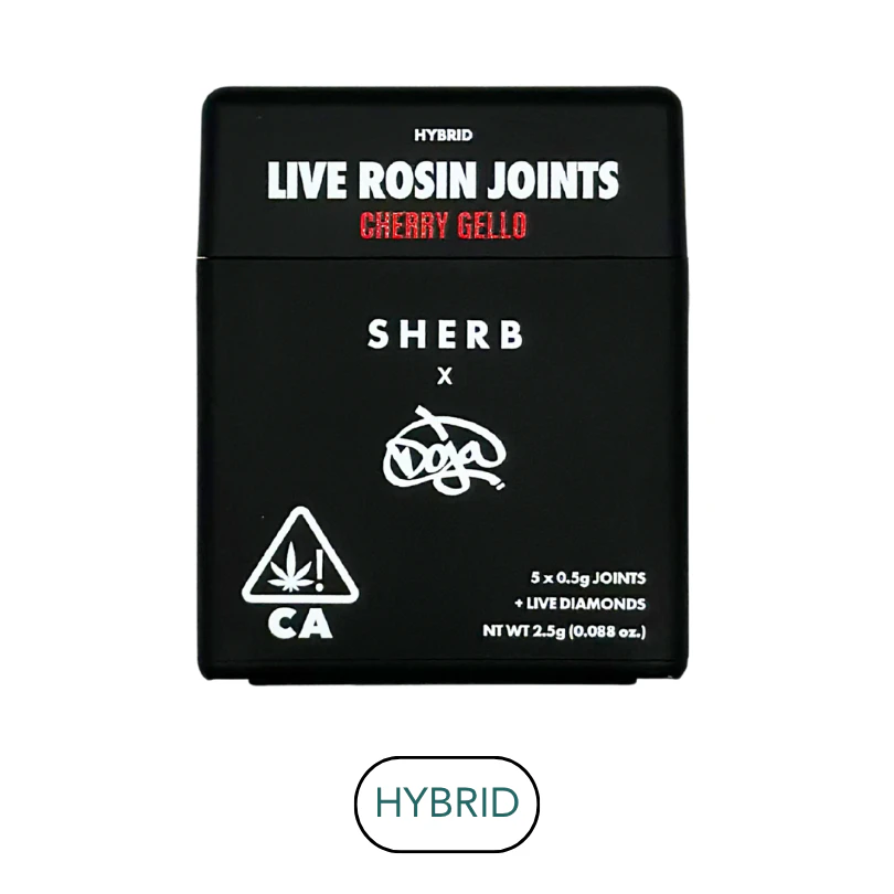 Sherbinskis - 2.5g Cherry Gello 5-Pack / 0.5g Live Rosin Joints / Sherbinskis x Doja Main Image