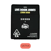 2.5g Lemon Sherb 5-Pack / 0.5g Live Rosin Joints / Sherbinskis x Doja