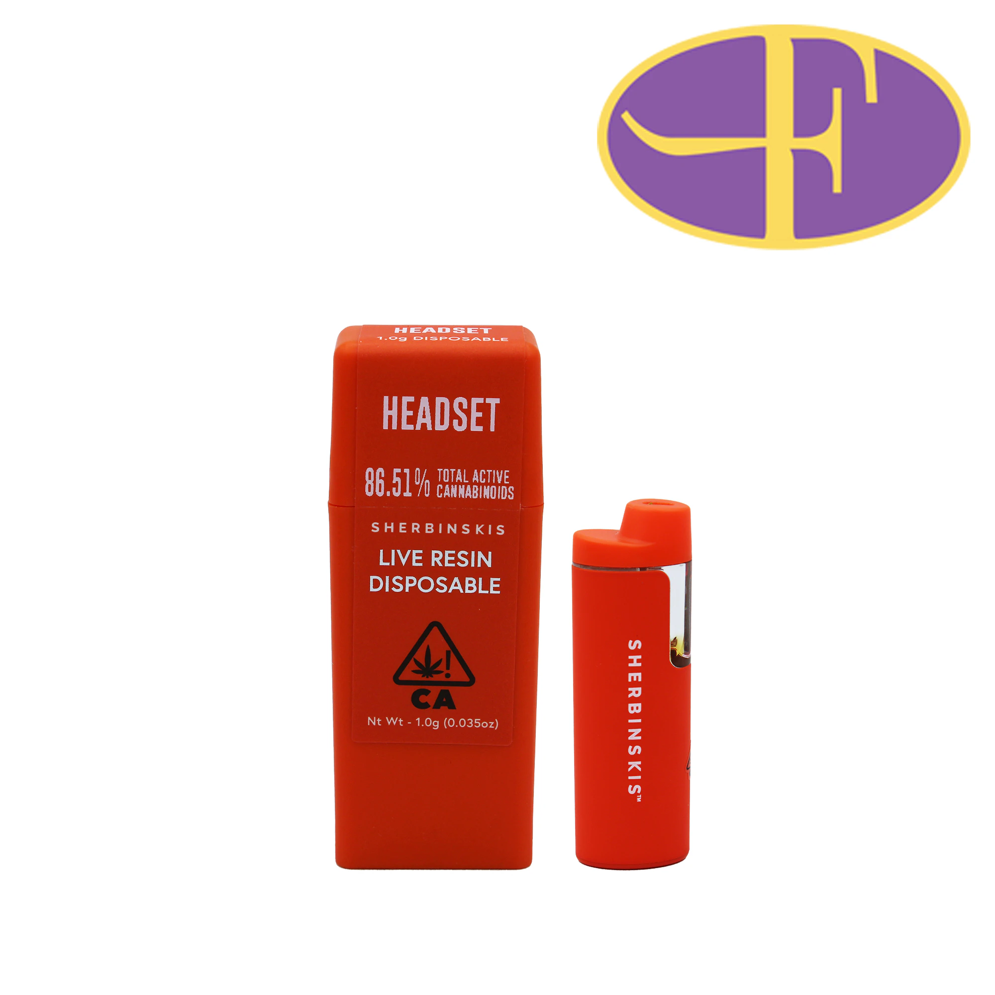 Sherbinskis - Headset Live Resin Disposable Vape Main Image