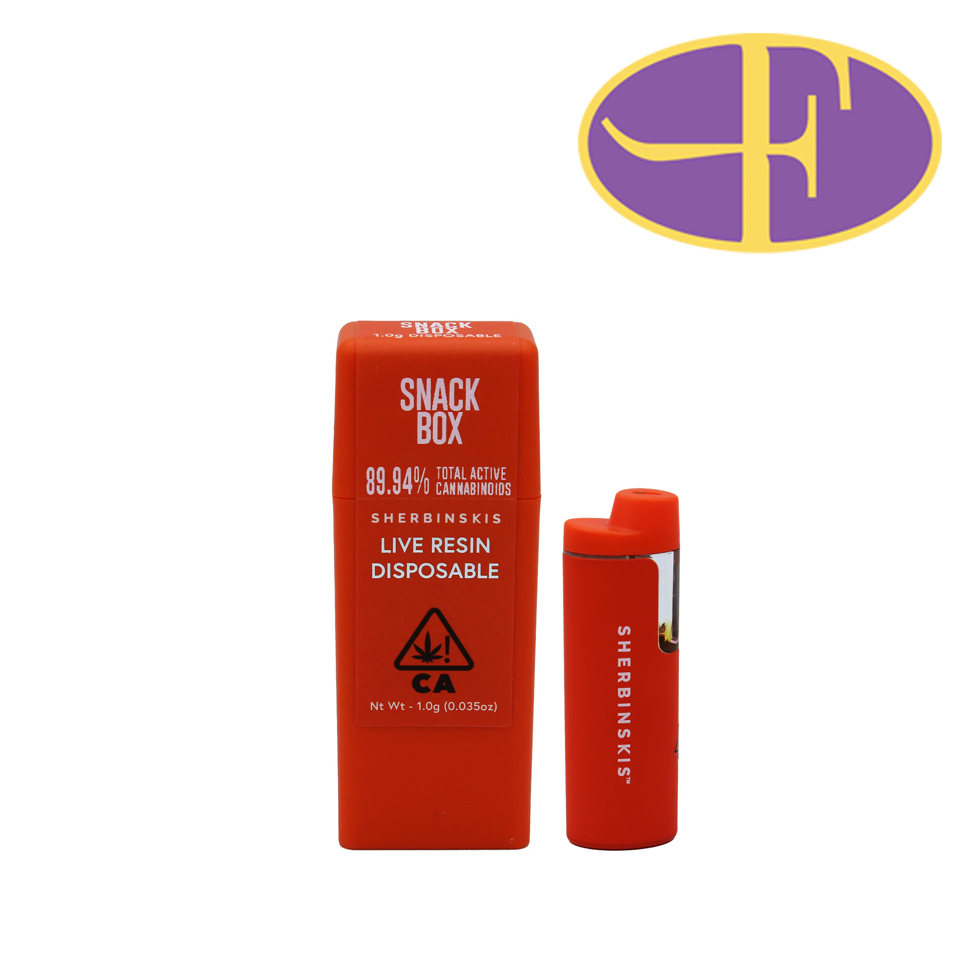 Sherbinskis - Snack Box Live Resin Disposable Vape Main Image