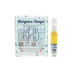 COLDFIRE Extracts - Coldfire Sherguava-Banger Juice Vape Cart (KRD - Cured Resin) - 1g