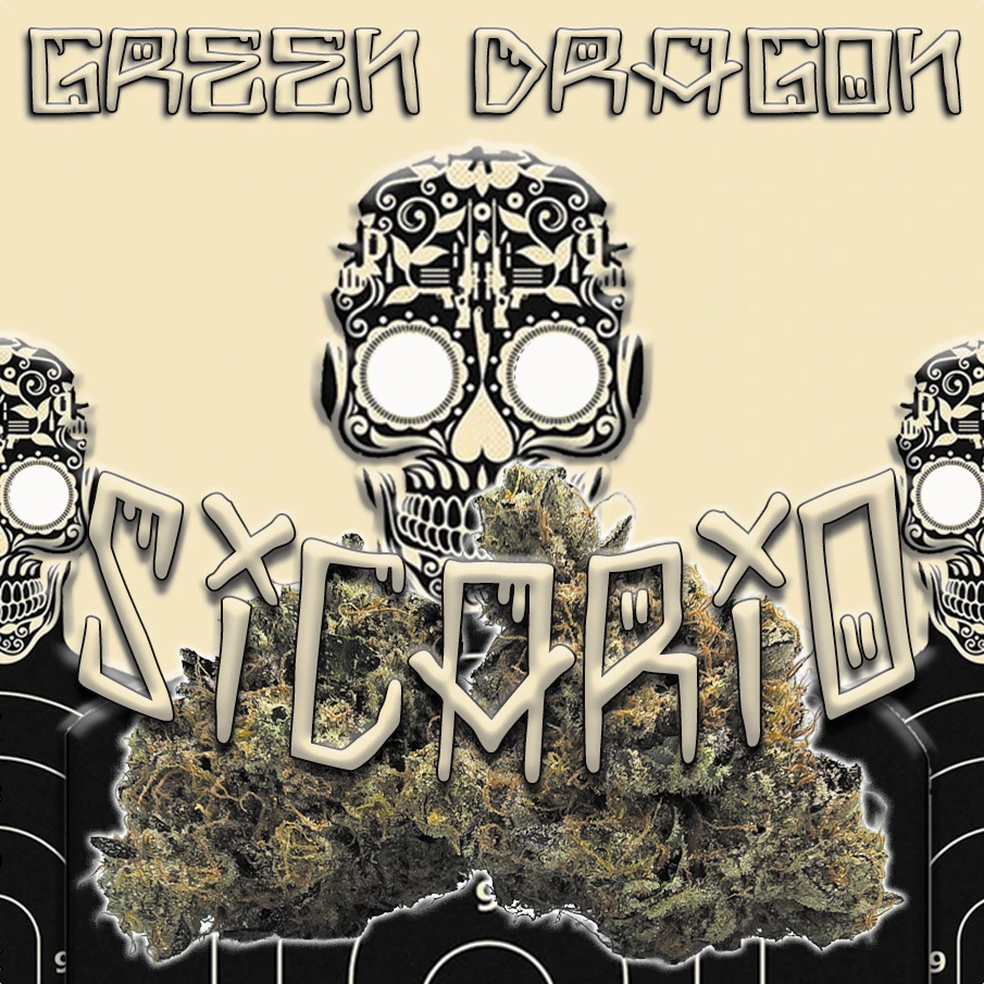 Green Dragon - $30 Sicario (Sativa) - 1/8th Main Image