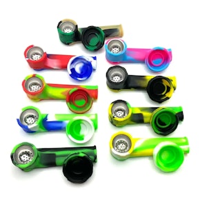 Silicone Pipe | Metal Bowl