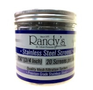 Sacramento Smoke and Vape - Randy's .75 Silver Screens 20pk