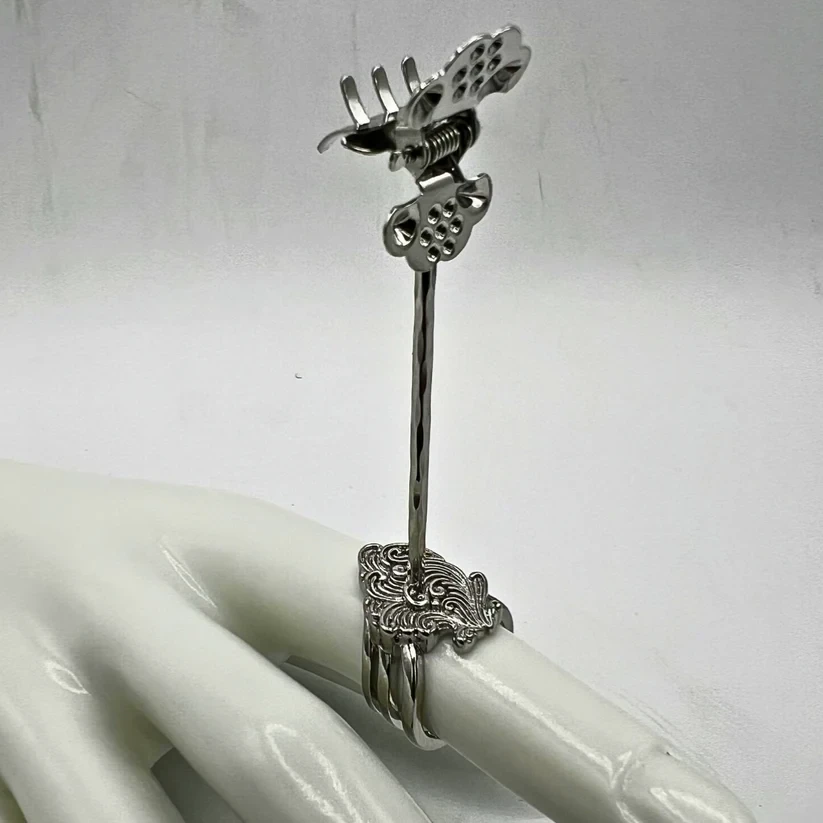Boujee Stoner - Boujee Statment Ring- Silver Main Image