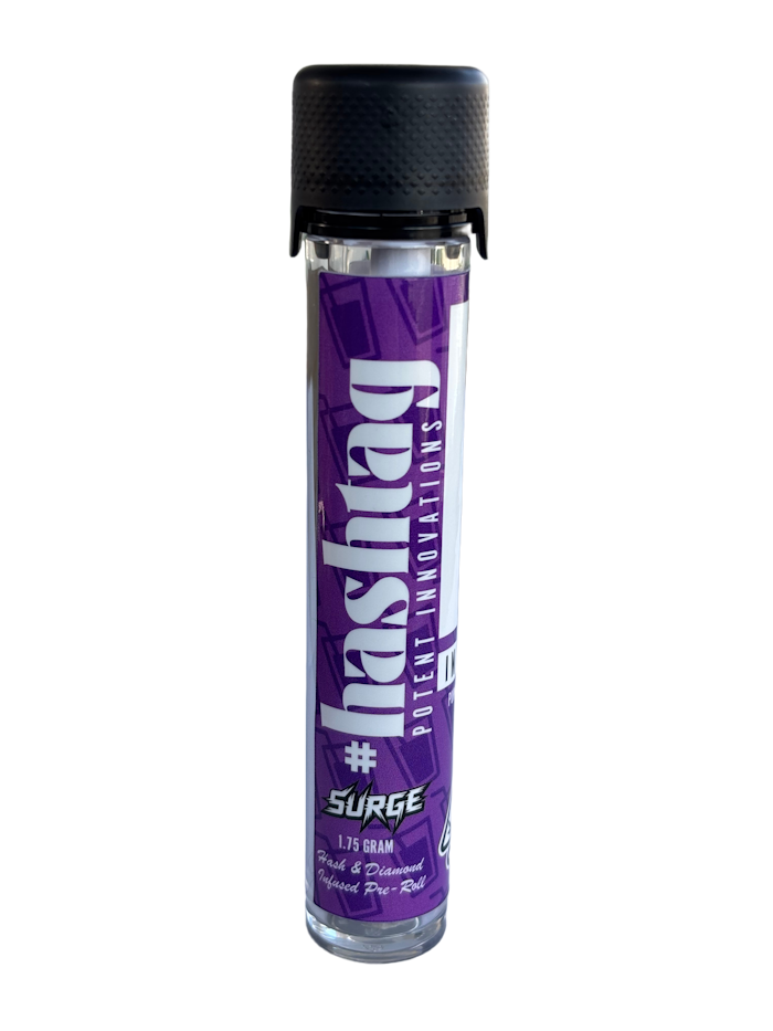 .7g Purple Punch Hash & Diamond Infused Pre-Roll - #Hashtag picture