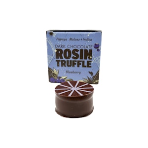 CROP CIRCLE CHOCOLATES - Blueberry Dark Chocolate Truffle | 100mg (THC) (Live Hash Rosin)