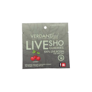 Verdant Leaf - Cherry Nano Gummy | 100mg (THC) (Live Hash Rosin)