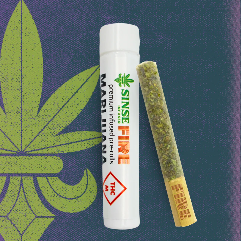 SINSE FIRE - SINSE FIRE - PERMANENT MARKER X GRAPE GAS 1 GRAM INFUSED PRE-ROLL Main Image