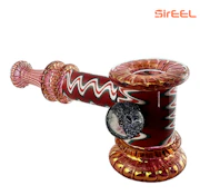 6" Fumed Wig Wag Marbles Hammer Bubbler