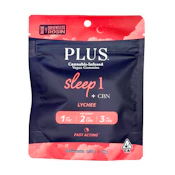 Plus - Sleep - Lychee - 1:2:3 THC/CBN/CBD - Gummies - 20pk - 100mg