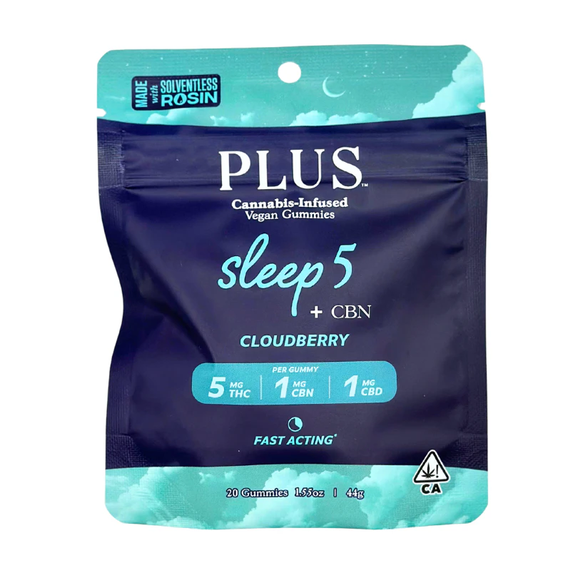 PLUS™️ Products - Plus - Sleep - Cloudberry - 5:1:1 THC/CBN/CBD - Gummies - 20pk - 100mg Main Image