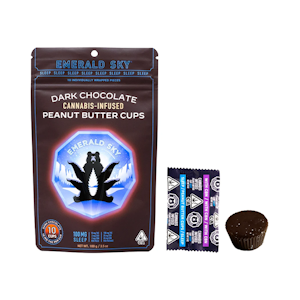 Emerald Sky - Emerald Sky - 10ct. 20mg CBD:20mg CBN:100mg THC Peanut Butter Cups - Dark Chocolate (Sleep)