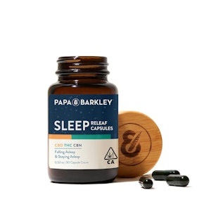 PAPA & BARKLEY - Papa & Barkley Sleep Releaf 1:1:1 THC/CBD/CBN Capsules 30ct