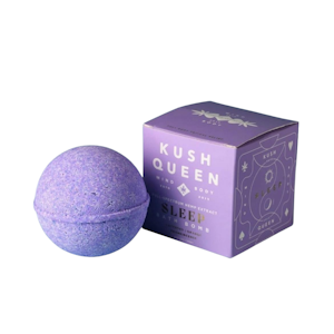 Kush Queen Bath Bomb - 72mg 2:1 THC:CBD Sleep Strawberry Bliss Bath Bomb - Kush Queen