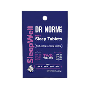 Dr. Norm's - Dr. Norm's - Nano Sleep Tablets 2:2:1:1 THC:CBN:CBD:CBG 2ct 20mg