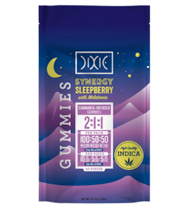 Dixie Elixir - DIXIE: Synergy Sleepberry 2:1:1 (CBN:CBD:THC) + Melatonin Gummies 10-Piece/100mg (I)