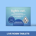 LIGHTS OUT: Hybrid Nano Live Rosin Tablets - 15 Tablets/20mg Per Tablet/300mg per Package (H)