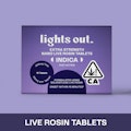 LIGHTS OUT: Indica Nano Live Rosin Tablets - 15 Tablets/20mg Per Tablet/300mg per Package (I)