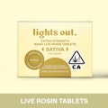 LIGHTS OUT: Sativa Nano Live Rosin Tablets - 15 Tablets/20mg Per Tablet/300mg per Package (S)