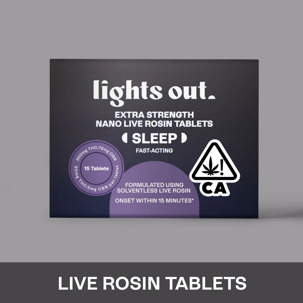 Lights Out - LIGHTS OUT: Sleep 4:1 (THC/CBN) - 15 Tablets/20mg:5mg Per Tablet/300mg per Package (I) Main Image