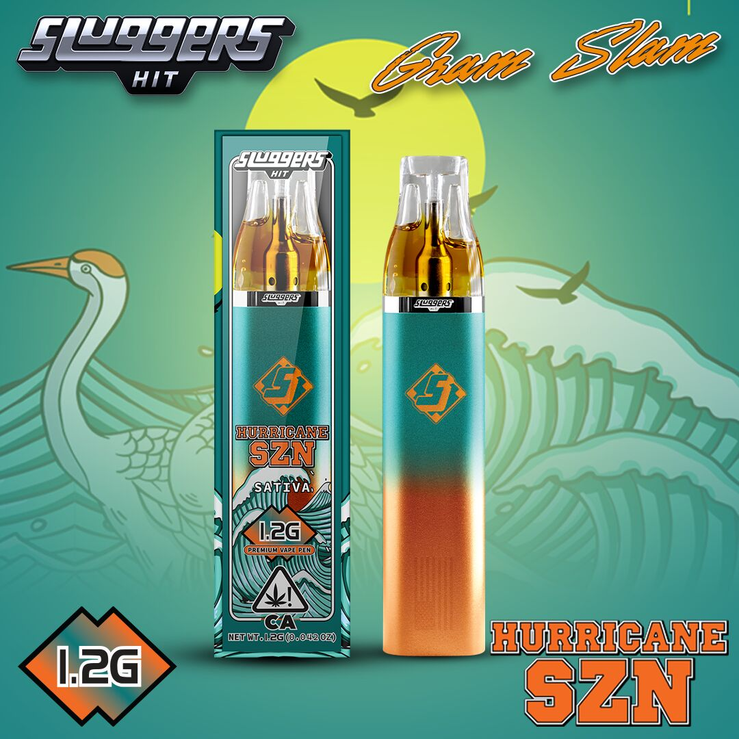 hurricane tobacco and vape Sluggers - 1.2g AIO - Hurricane SZN