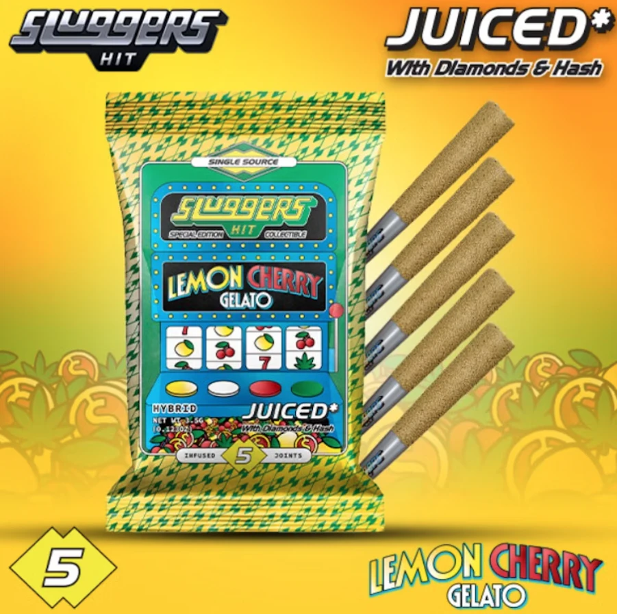 Sluggers OLD - Sluggers Infused 5pk Prerolls 3.5g Lemon Cherry Gelato Main Image