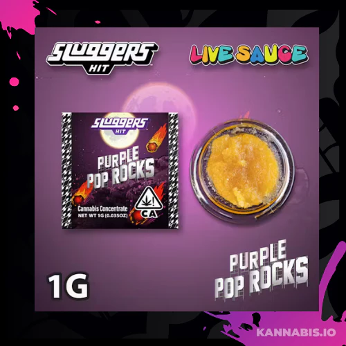 SLUGGERS - Sluggers Purple Pop Rocks Live Sauce 1g Main Image